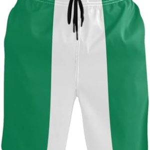Kenya Flag Men’s Swim Trunks Quick Dry Beach Short…
