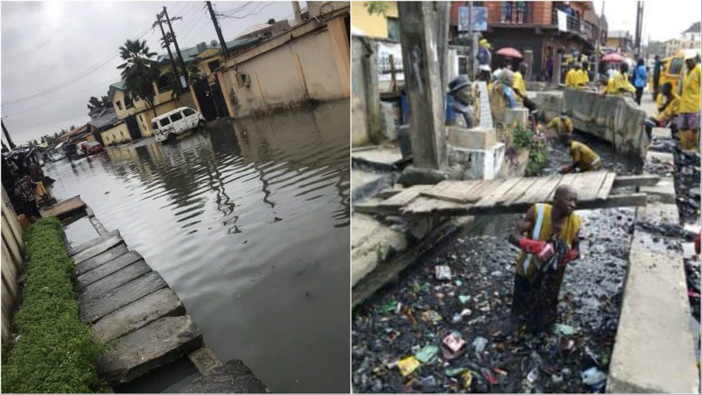 Lagos govt appeals for calm as heavy floods submerge streets