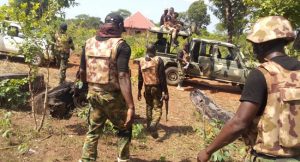 Troops arrest feminine terror aide, six others in crackdown