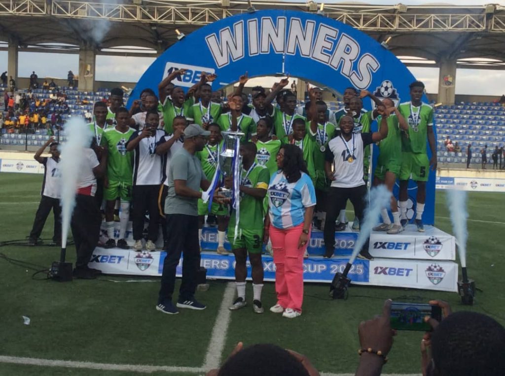 Ikorodu Metropolis FA raise 1xCup trophy as Akanni hails grassroots soccer development