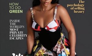 A glance! Lilian Afegbai seems to be attractive on the duvet of Attract