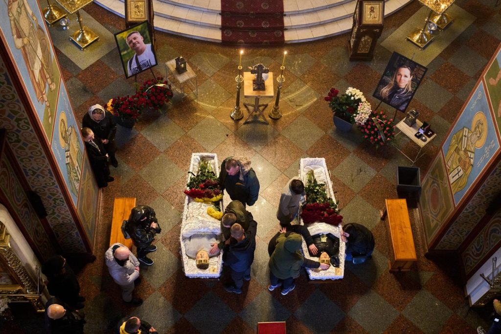 Ukraine mourns two journalists killed by a Russian drone strike Ukraine mourns two journalists killed by a Russian drone strike