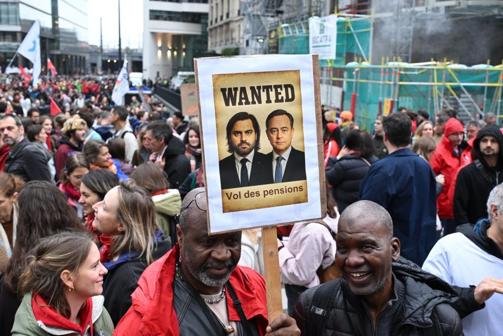 Police fireplace tear fuel at Brussels protest towards austerity measures