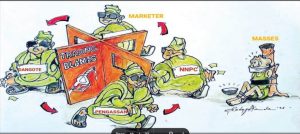 Cartoon: ‘Untie me, I wish to be part of the jangolova’