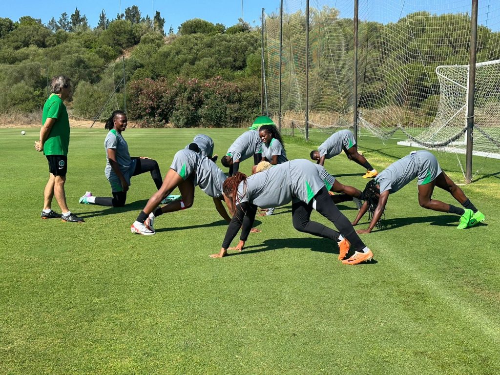 Oshoala, Omewa, seven others arrive camp Oshoala, Omewa, seven others arrive camp