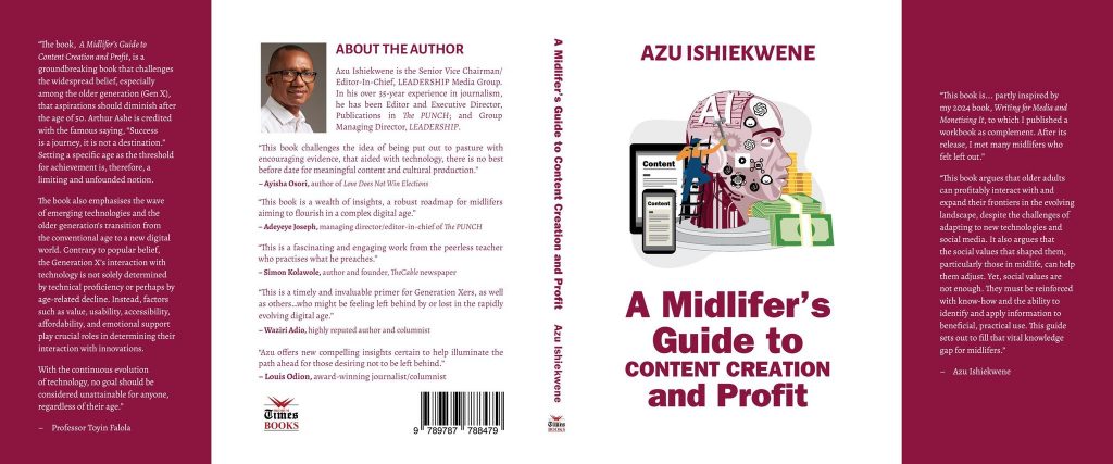 Azu releases new e book on midlifers, expertise