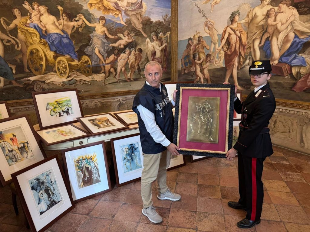 Italy police seize 21 suspected cast Salvador Dali artworks after present opens in Parma