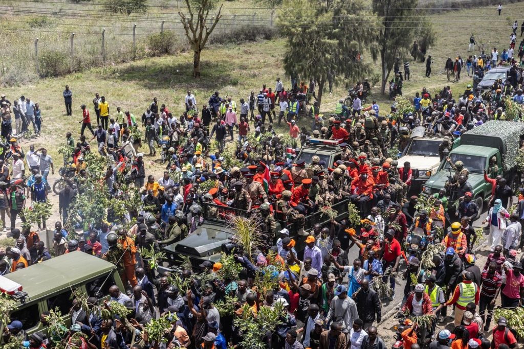Kenyan police hearth tear fuel at mourners throughout former Prime Minister Odinga's public viewing