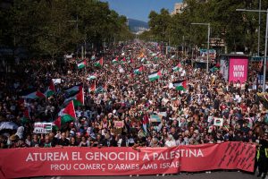 Tens of 1000’s march in Barcelona to protest towards Israel's battle in Gaza