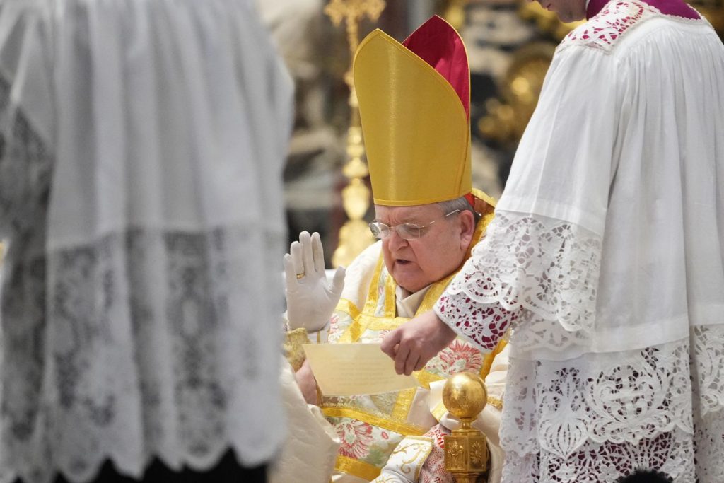 American cardinal celebrates outdated Latin Mass in St. Peter's in an indication of change American cardinal celebrates outdated Latin Mass in St. Peter's in an indication of change