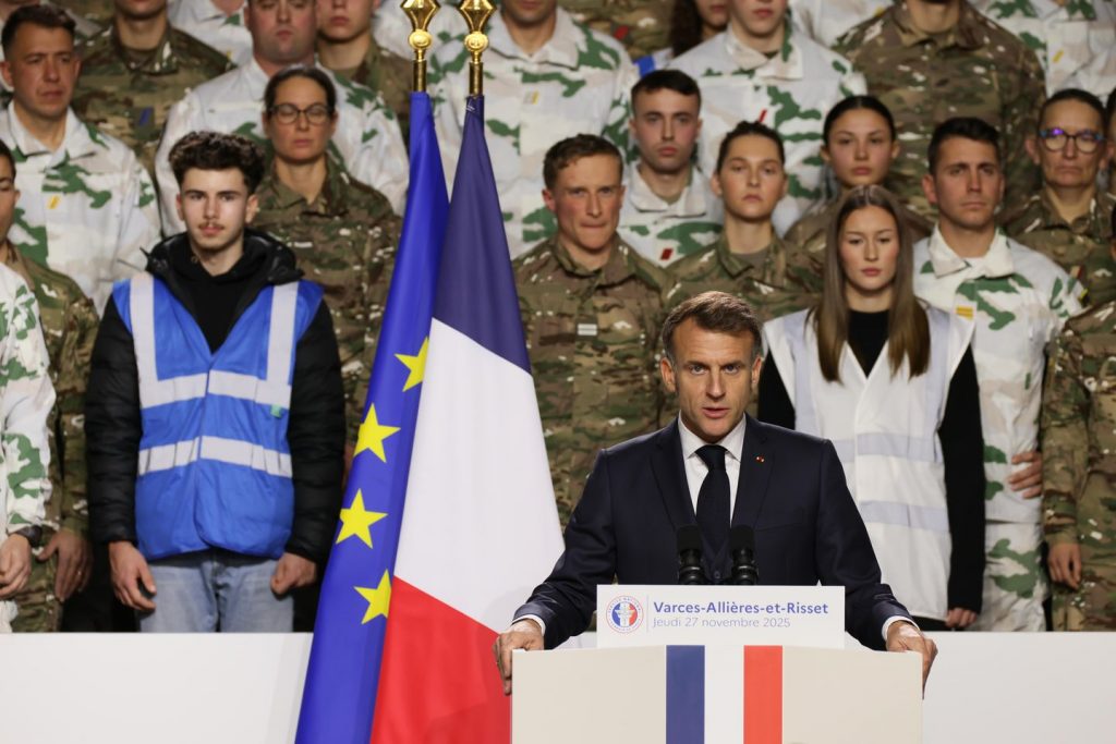 French president unveils new 10-month voluntary navy service for volunteers aged 18 and 19