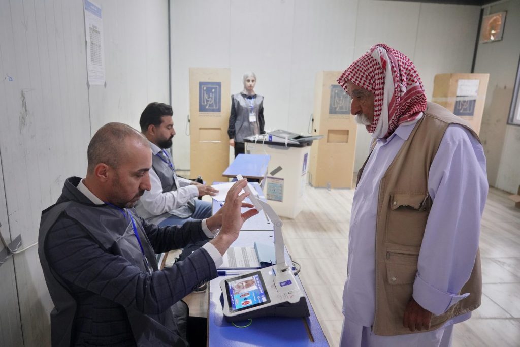 Iraq's displaced Yazidis and safety forces solid ballots in early voting in parliament election Iraq's displaced Yazidis and safety forces solid ballots in early voting in parliament election