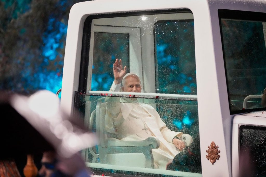 Pope arrives in Lebanon in a bid to deliver hope to a war-wracked area