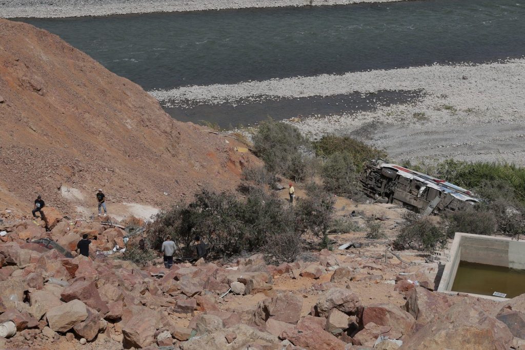Passenger bus plunges right into a ravine in southern Peru killing at the very least 37