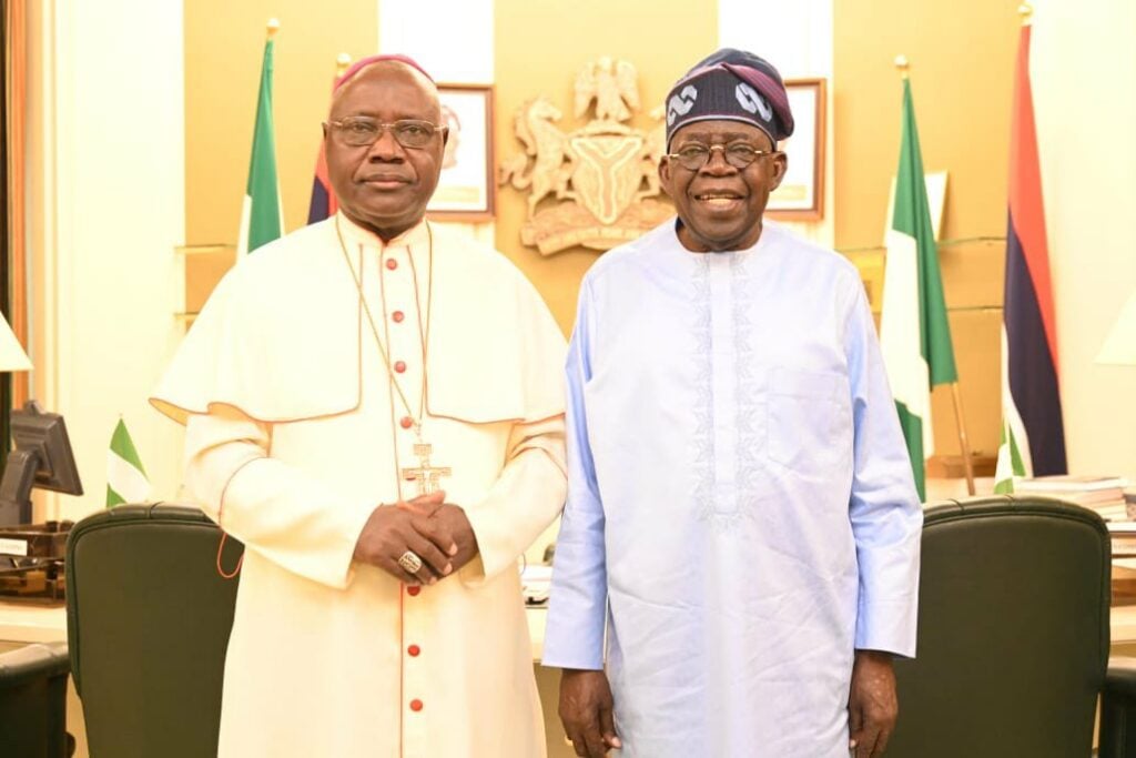 Tinubu hosts Catholic Archbishop Kaigama at Aso Villa Tinubu hosts Catholic Archbishop Kaigama at Aso Villa