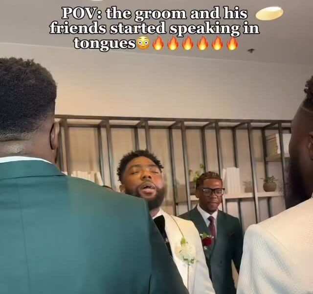 Watch This Groom and His Squad Collect For Heartfelt Prayers at His Marriage ceremony Watch This Groom and His Squad Collect For Heartfelt Prayers at His Marriage ceremony